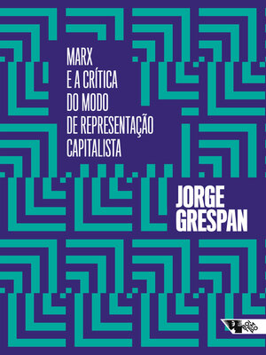 cover image of Marx e a crítica do modo de representação capitalista